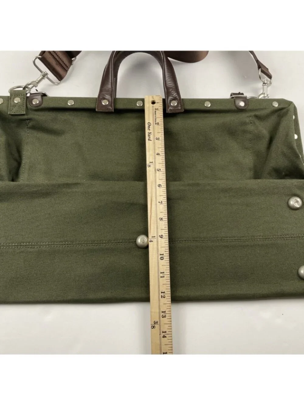 Line Of Trade No. 0312 Canvas Weekender Bag Gray Shoulder Duffle Carry On Bag